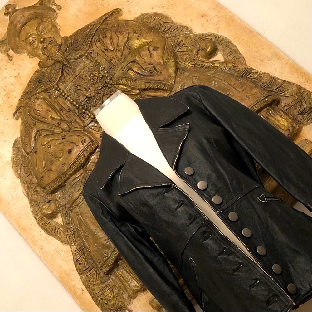 Wilson’s Leather Jacket NWOT “Rocker” Design Leather Rubbed Vintage Look M - Picture 4 of 10